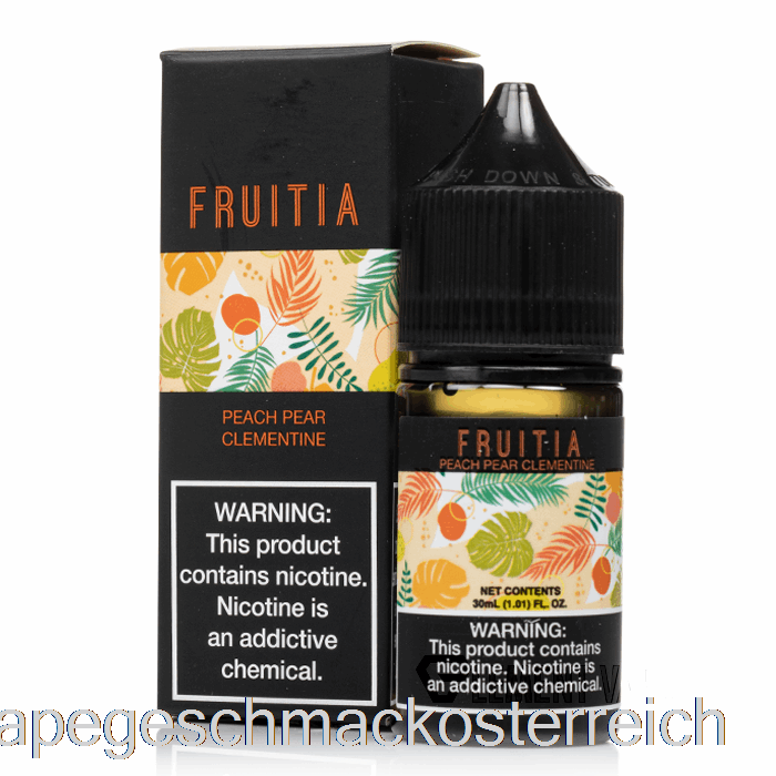 Pfirsich-Birne-Clementine – Fruitia-Salze – 30 Ml, 50 Mg Vape-Geschmack